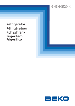 GNE 60520 X Refrigerator K&uuml;hlschrank R&eacute;frig&eacute;rateur