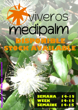 viveros medipalm, sa campaña 2014/2015