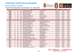 II Open MTB Puerta de la Alpujarra 2015 - Global