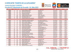 II Open MTB Puerta de la Alpujarra 2015 - Global