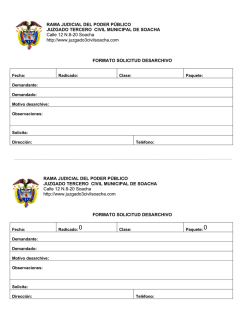 Formato para desarchivar proceso