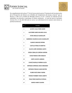 En cumplimiento de las base &ldquo;X&rdquo; de la Convocatoria para el