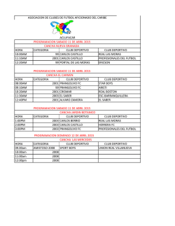 PROGRAMACION TORNEO LOCAL ACLUFACAR.xlsx