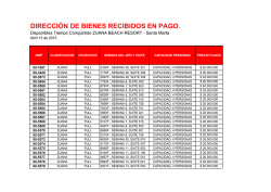 Disponibles Tiempo Compartido Zuana BEACH RESORT