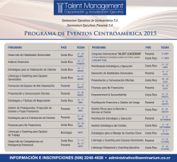 Img Programa Seminarium Centroamérica 2015