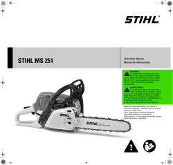 MS 251 Homeowner Chainsaw Instruction Manual