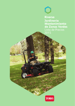 Jardiner&iacute;a Mantenimiento de Zonas Verdes Lista de Precios