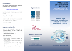 8ª REUNION DE COORDINADORES DE CALIDAD