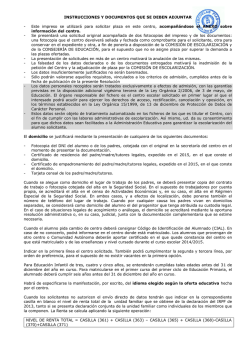 instrucciones y documentos que se deben adjuntar