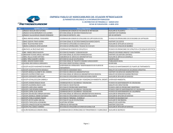 B. Distributivo de Personal