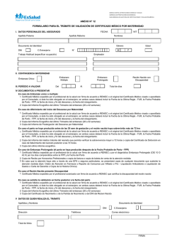 ANEXO N&deg; 12 FORMULARIO PARA EL TR&Aacute;MITE DE