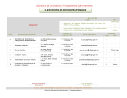 III. DIRECTORIO DE SERVIDORES P&Uacute;BLICOS
