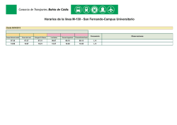 Horarios de la l&iacute;nea M-130 - San Fernando