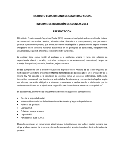 INSTITUTO ECUATORIANO DE SEGURIDAD SOCIAL