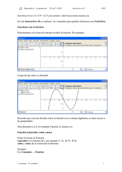 Instructivo-10 T-P 10 Funciones. Definiciones básicas En este