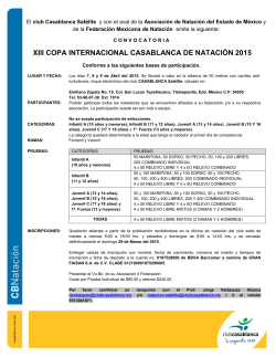 XIII COPA INTERNACIONAL CASABLANCA DE NATACIÓN 2015