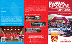 Talleres gratuitos 2015 - Municipalidad de Huechuraba