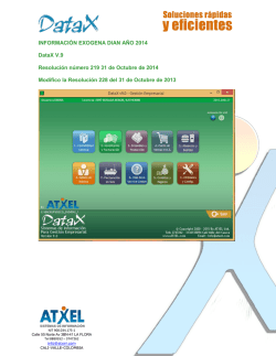 INFORMACI&Ograve;N EXOGENA DIAN A&Ntilde;O 2014 DataX V.9
