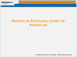Básicos de Excel para vender en Amazon.es