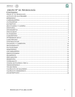 Grupo N&ordm; 14: Neurolog&iacute;a ACETATO DE GLATIRAMER