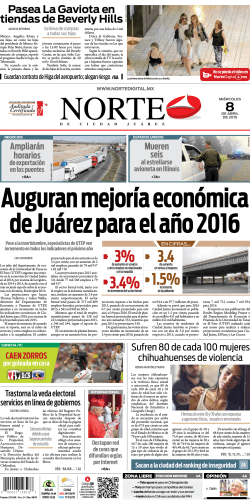 3% 3.4% 1.5% - Nortedigital | Noticias de Ciudad Juárez