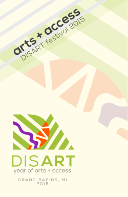 arts + access - DisArt Festival