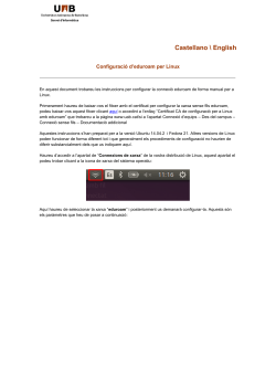 Guia configuració eduroam Linux (CA-ES