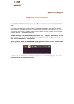 Guia configuraci&oacute; eduroam Linux (CA-ES