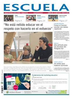Periódico ESCUELA Abril 2015 - Federación de Enseñanza de