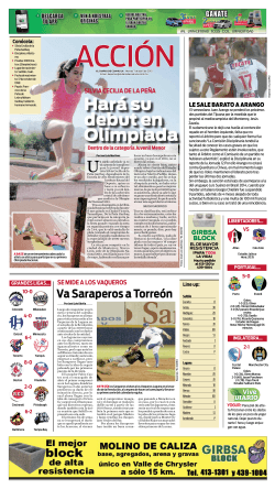 Har&aacute; su debut en Olimpiada