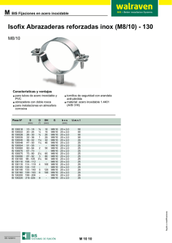 Isofix Abrazaderas reforzadas inox (M8/10)