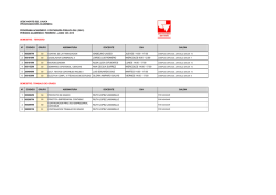 horario - Sede Norte del Cauca