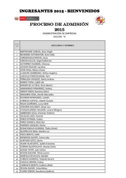INGRESANTES 2015