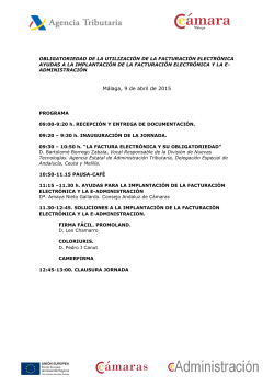 Programa - Cámara de Comercio de Málaga