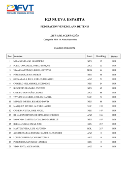 IG3 NUEVA ESPARTA - Federaci&oacute;n Venezolana de Tenis