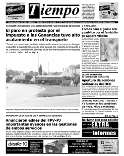 Informes - Diario Tiempo Digital