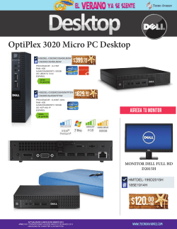 Sistemas y Desktop Lenovo - Dell - HP