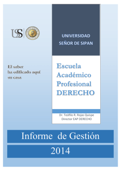 Informe de Gesti&oacute;n 2014