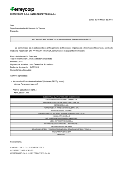 FERREYCORP S.A.A. (ANTES FERREYROS S.A.A.) Lunes