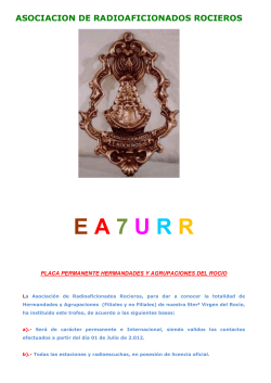 Bases placa buena - trofeo hermandades roc&iacute;o