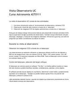 Guía de trabajo - Astronomía AST0111