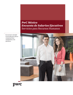 PwC México Encuesta de Salarios Ejecutivos Servicios para