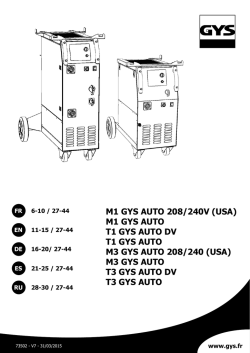 M1 - T1 & M3 - T3 GYS AUTO