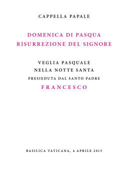 domenica di pasqua risurrezione del signore