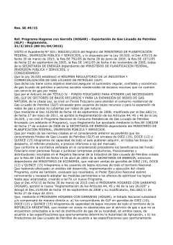 (GLP) - Reglamento. 31/3/2015