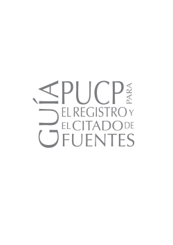 FUENTES - Pontificia Universidad Católica del Perú