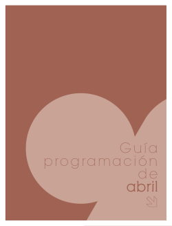 Gu&iacute;a programaci&oacute;n de abril