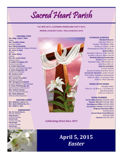 04/05/2015 Weekly Bulletin