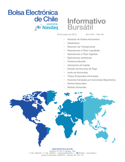 Boletín 25-03-2015 - Bolsa Electrónica de Chile