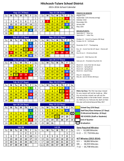 2015-16 Calendar - Hitchcock